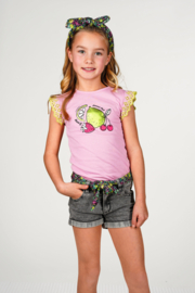 B.nosy Taria t-shirt broderie sleeve