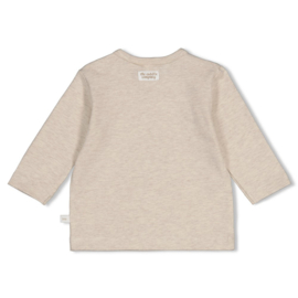 Feetje longsleeve taupe melange The Cuddle company