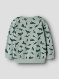 Name It Vifelix sweater jadeite lots of dinos