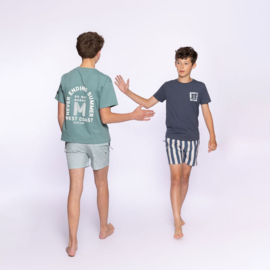 No Way Monday t-shirt steel blue