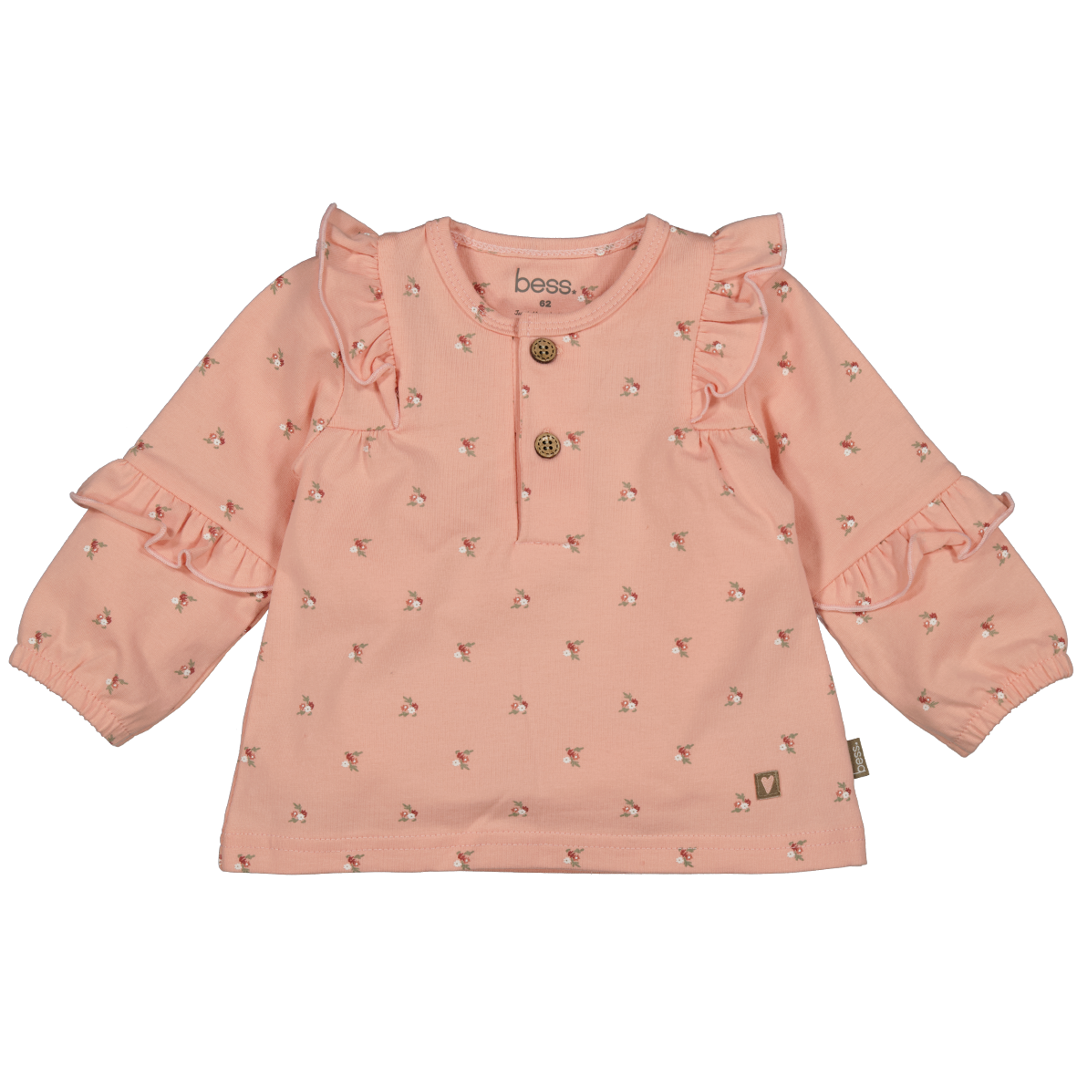Bess longsleeve roze aop