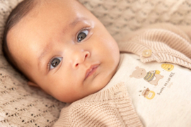 Feetje longsleeve offwhite melange Honey Bear