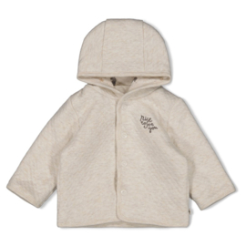 Feetje omkeerbaar jasje aop offwhite melange Sea sweeties