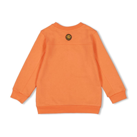 Sturdy sweater neon orange Checkmate