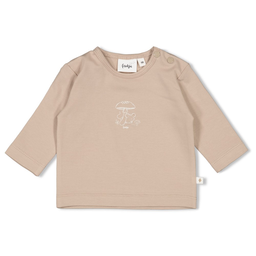 Feetje longsleeve taupe Dear Autumn