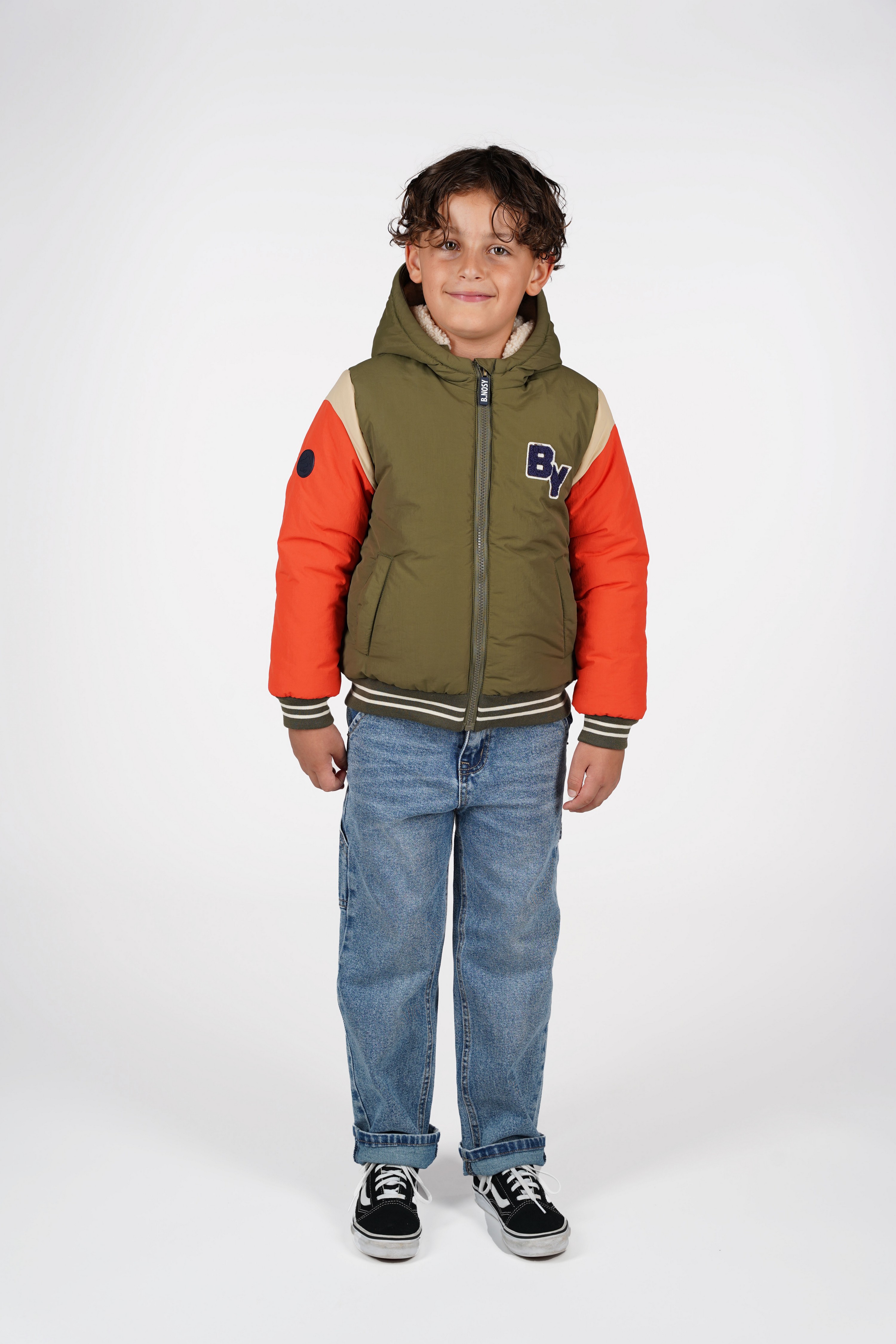 B.nosy boys winterjas Joshua military green