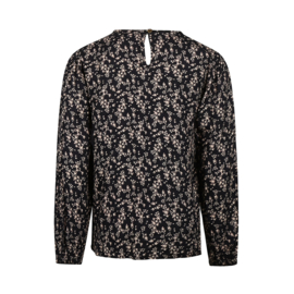 No Way Monday blouse black aop