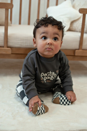 Feetje sweater relaxed fit antraciet Pasta Party
