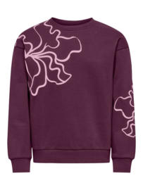 Kids ONLY Odessa sweater mauve wine