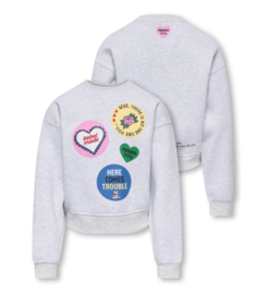 Kids ONLY sweater kogHima light grey melange