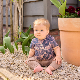 Dirkje t-shirt navy aop