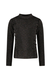 B.nosy girls top with glitters Black Tirza