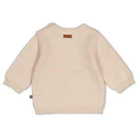 Feetje sweater gebreidt zand The Knits
