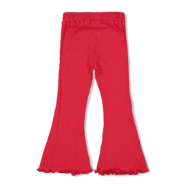 Jubel flared broek rib fuchsia Lazy Lagoon