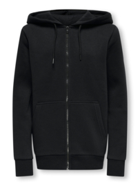 Only & Sons zipper hoodie Ceres black