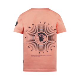 No Way Monday t-shirt neon coral