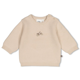 Feetje sweater gebreidt zand The Knits