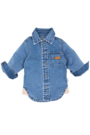 Bess blouse jog denim