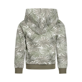 Koko Noko sweater with hood light faded green