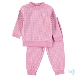 Feetje Wafel pyjama roze Melange