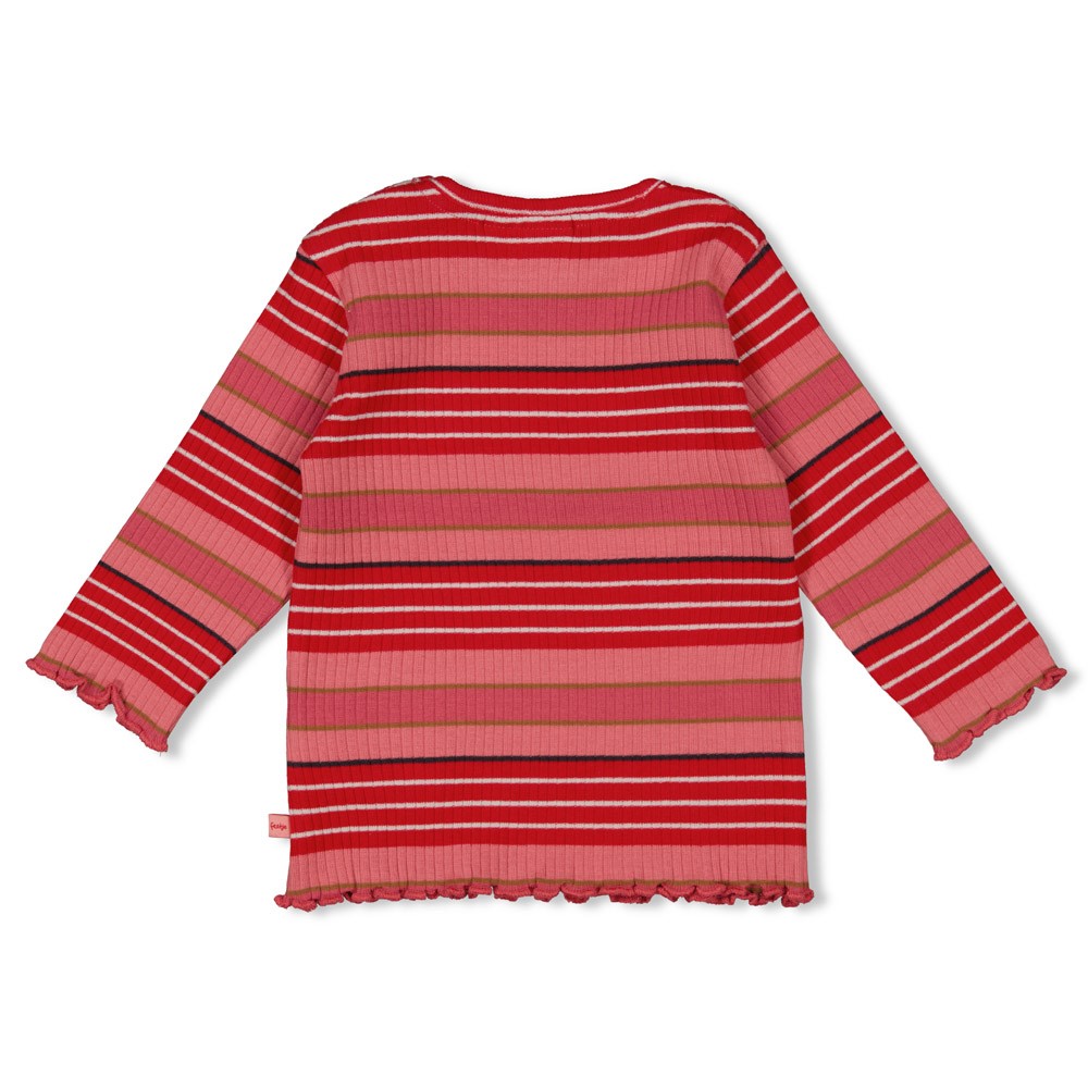 Feetje longsleeve rib streep Queen of Hearts