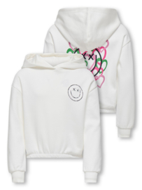 Kids ONLY hoody Cooper Smile Cloud Dancer