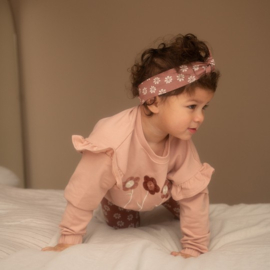 Dirkje 3-delige set sweater met legging, haarband Misty Rose