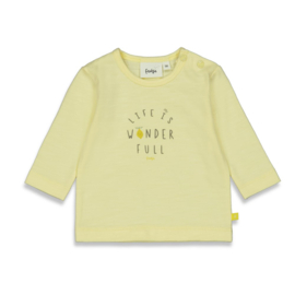 Feetje longsleeve geel "Lemons"