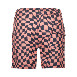 No Way Monday swimshort shortlengte coral pink zwembroek