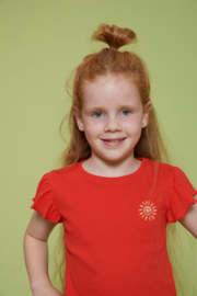 Jubel t-shirt rib rood Salsa Sunset