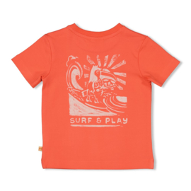 Feetje t-shirt koraal Happy Rio