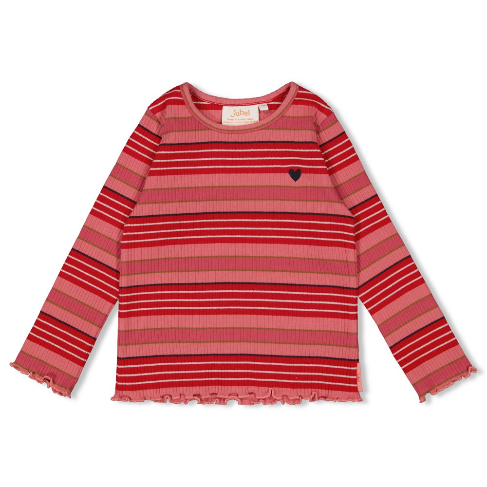 Jubel longsleeve rib streep Queen of Hearts