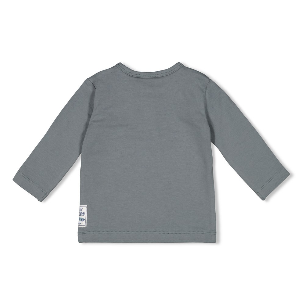 Feetje longsleeve petrol Let's go!