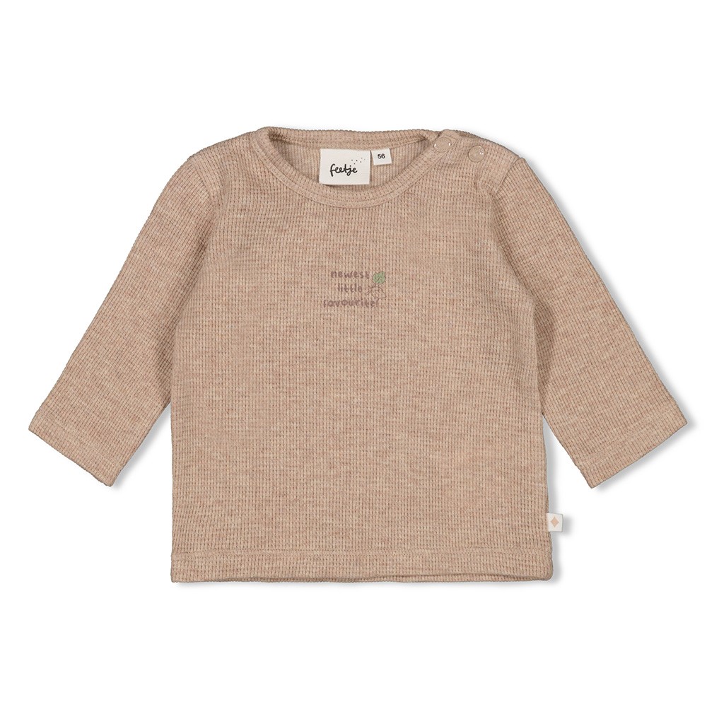 Feetje longsleeve rib hazelnoot Fall Favorites
