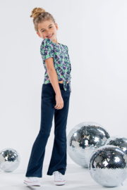 B.nosy girls flared pant dark blue