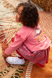 Jubel sweater backprint Salsa Sunset