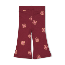 Feetje flare broek aop Salsa Sunset