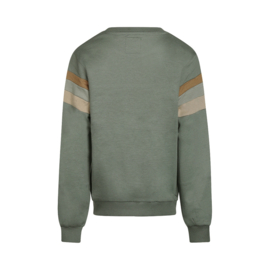 No Way Monday sweater faded green