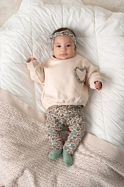 Feetje legging aop offwhite Lucky Bloombird