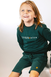 Tygo & Vito boys sweatshort Bor storm green