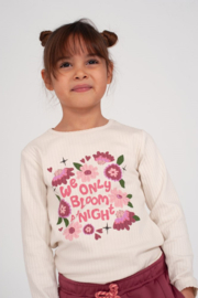 Jubel longsleeve rib offwhite Moon Flowers