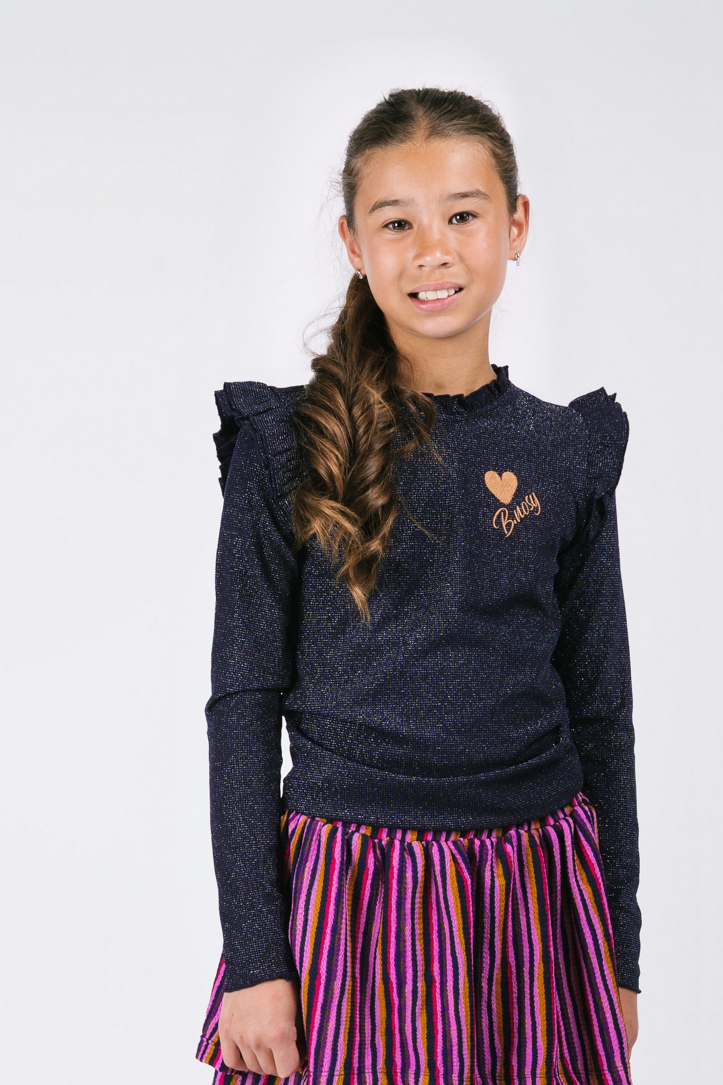 B.nosy girls Tonya top with ruffles