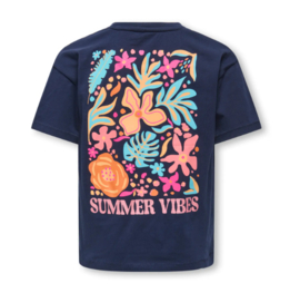 Kids ONLY t-shirt Helena navy blazer