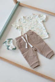 Feetje t-shirt aop offwhite You croc my world