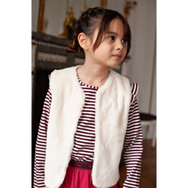 Jubel longsleeve rib streep bordeaux Daily Princess