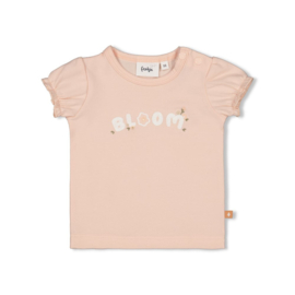 Feetje t-shirt roze Bloom with Love