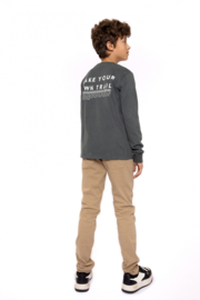 No Way Monday t-shirt ls army green