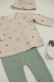 Feetje broek rib zeegroen Penguin Cuddles