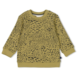 Feetje sweater aop groen Coastal Cool
