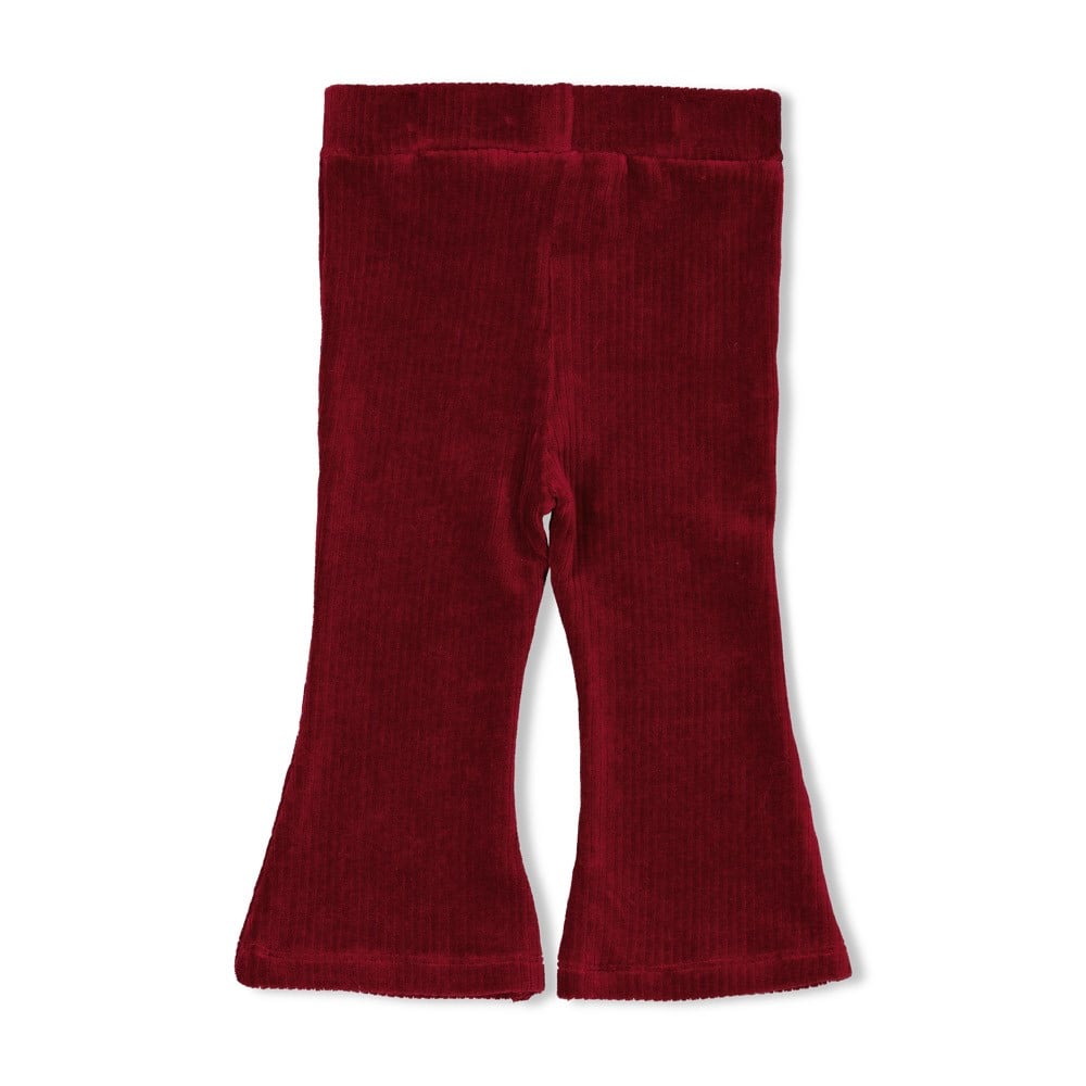 Feetje flare broek velour rib Queen of Hearts